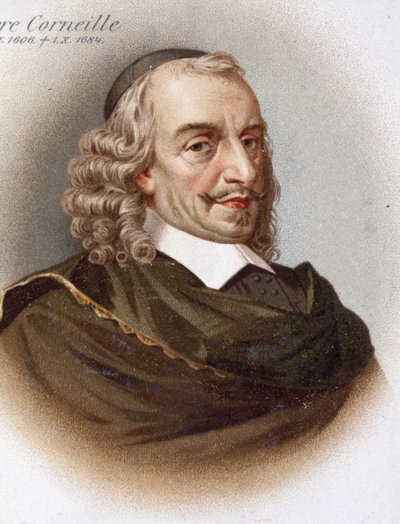 コルネイユ(1606 - 1684)の肖像。19世紀のクロモリトグラフ。 作： Unknown artist