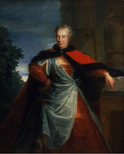 伯爵夫人エルズビエタ・ヘレナ・シエニアフスカ（1669-1729）（旧姓ルボミルスカ）の肖像、匿名。キャンバスに油彩、サイズ：160x129、18世紀の最初の3分の1、Muzeum Narodowe、ワルシャワ 作： Unknown artist