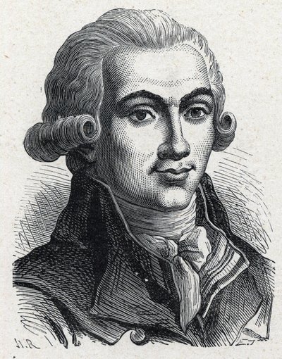 フランスの革命家、エリー・グアデ（1758-1794）の肖像。 作： Unknown artist
