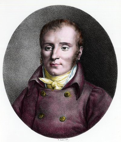 フランス人医師フランソワ・グザビエ・ビシャ（1771 - 1802）の肖像。18世紀のエングレーヴィング。個人蔵。 作： Unknown artist