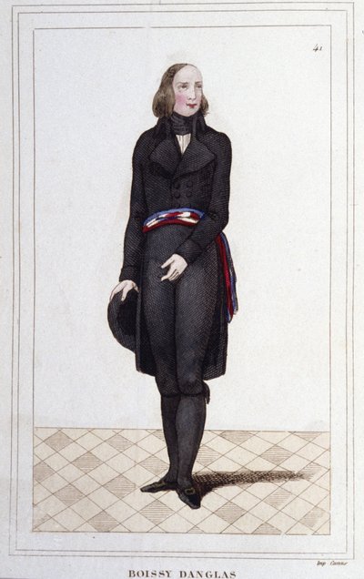 フランスの政治家、フランソワ・アントワーヌ（ボワッシー・ダングラ伯爵）の肖像（1756年～1826年 作： Unknown artist