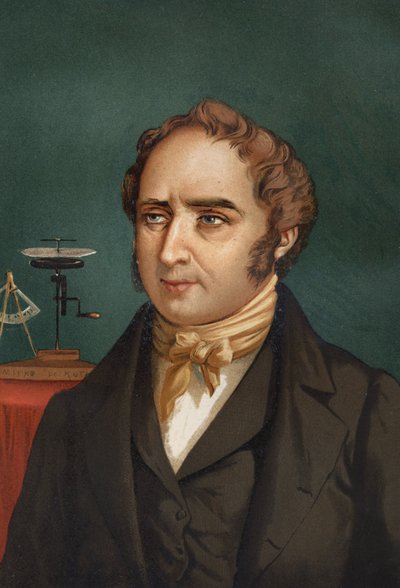 フランソワ・アラゴの肖像。(1786-1853）。ルイ・フィギエ著「La Ciencia y sus Hombres」より。バルセロナ 1881 作： Unknown artist
