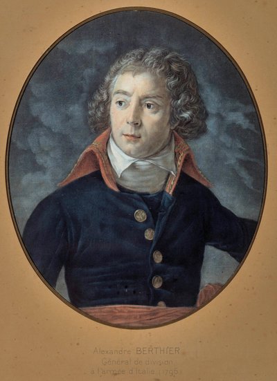 ルイ・アレクサンドル（Louis-Alexandre）・ベルチエ将軍（1753-1815）の肖像 匿名の絵画 作： Unknown artist