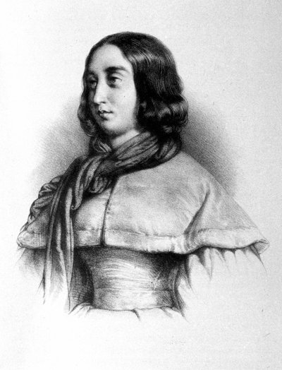 ジョージ・サンド（Aurore Dupin, Baronne Dudevant）（1804年～1876年）の肖像。 作： Unknown artist