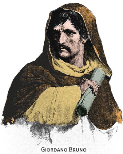 ジョルダーノ・ブルーノ（1548-1600）の肖像。 作： Unknown artist