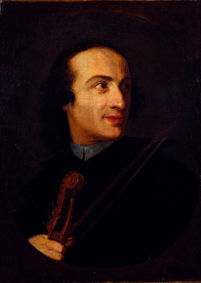 ジュゼッペ・タルティーニ（1692 - 1770）の肖像 イタリアのヴァイオリニスト、作曲家 無名の絵画。18世紀 ミラノ、カステッロ美術館 作： Unknown artist