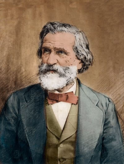 Portrait of Giuseppe Verdi - イタリアの作曲家ジュゼッペ・ヴェルディ（1813 - 1901）の肖像（1887年頃 作： Unknown artist