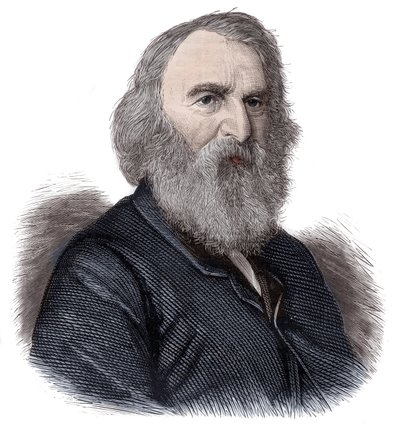 ヘンリー・ロングフェロー、アメリカの詩人、教育者の肖像 作： Unknown artist