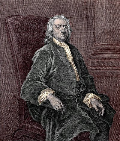 アイザック・ニュートン（1642-1727）の肖像 作： Unknown artist