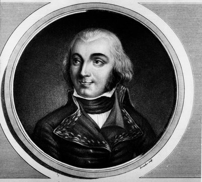フランスの牧童だったジャン・バティスト・ジュールダン伯爵（1762-1833）の肖像。フランス革命の歴史的絵画全集（全3巻）」に掲載されたエングレーヴィング。1804. 作： Unknown artist