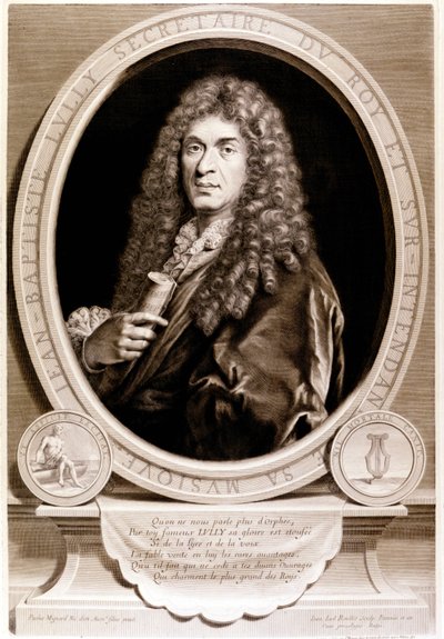 ジャン・バティスト・リュリ（ジョヴァンニ・バッティスタ・リュリ）（1632-1687）の肖像。 作： Unknown artist