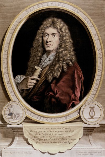 ジャン・バティスト・リュリ（ジョヴァンニ・バッティスタ・リュリ）（1632-1687）の肖像。 作： Unknown artist