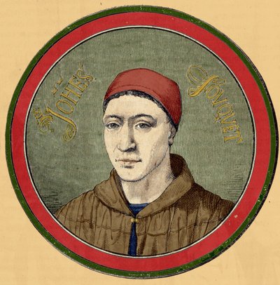 ジャン・フーケ（フランス初期ルネサンス期の画家、約1420-1477）の肖像。 作： Unknown artist