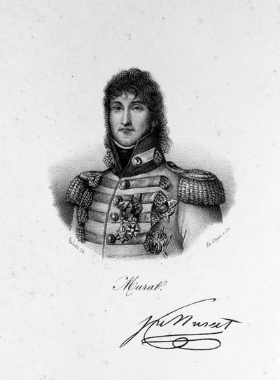 フランス元帥、ナポリ王ヨアヒム・ムラット（1767〜1815）の肖像 作： Unknown artist