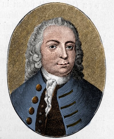 ヨハン・クリスチャン・グンターの肖像。ドイツの詩人(1695 - 1723)。エングレーヴィング。 作： Unknown artist