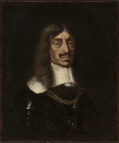 ポーランド王でありリトアニア大公であったジョン2世カジミール・ヴァーサ（1609-1672）の肖像画 作： Unknown artist