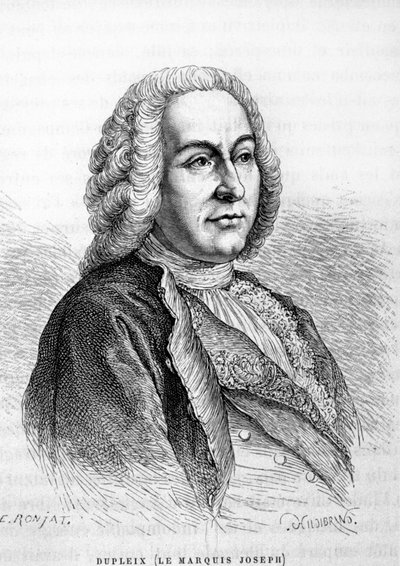 フランスの植民地行政官ジョセフ・フランソワ・デュプレックス（1697-1763）の肖像 作： Unknown artist