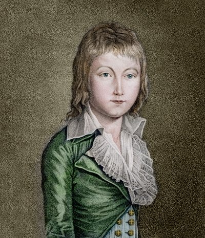 フランス王太子LOUIS XVII（1785-1795）の肖像 リトグラフ 作： Unknown artist