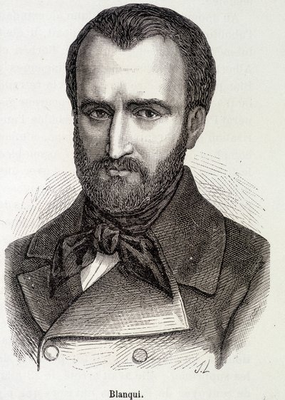 ルイ・オーギュスト（Louis-Auguste）ブランキ（1805-1881）の肖像 フランスの社会主義者、革命理論家 作： Unknown artist