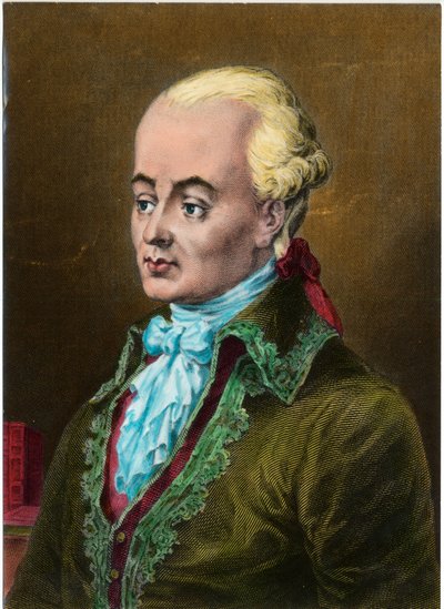 フランスのモラリスト、ヴォーヴナルグ侯爵リュック・ドゥ・クラピエ（1715 - 1747）の肖像。18世紀のエングレーヴィング。個人蔵。 作： Unknown artist