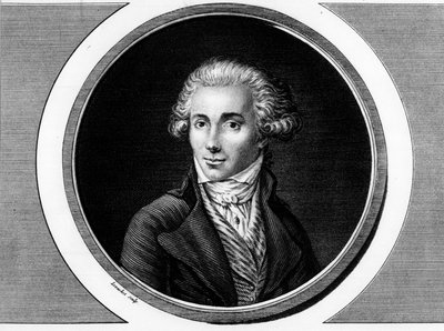 フランスの政治家、マルグリット・エリー・グアデ（1758-1794）の肖像。フランス革命の歴史的絵画全集（全3巻）」に掲載されているエングレーヴィング。1804. 作： Unknown artist