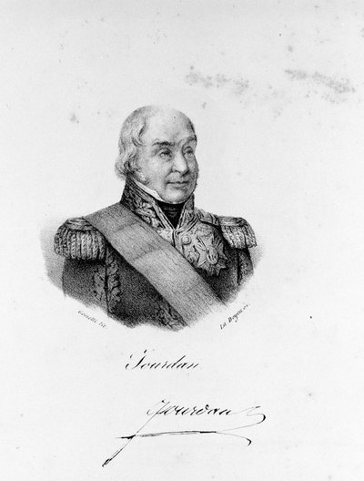 ジャン・バティスト・ジュールダン元帥（1762 - 1833）の肖像。 作： Unknown artist