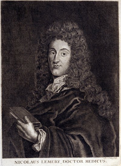 フランスの薬剤師・化学者であるニコラ・ルメリー（1645～1715）の肖像。 作： Unknown artist