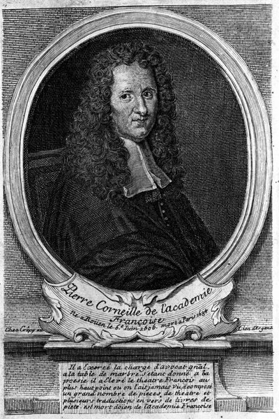 ピエール・コルネイユ（1606～1684）の肖像。 作： Unknown artist