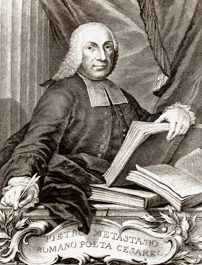 Pietro Trapassi（Pietro Metastasio（Metastase）と呼ばれる）（1698-1782）イタリアの詩人・リブレットの肖像 作： Unknown artist