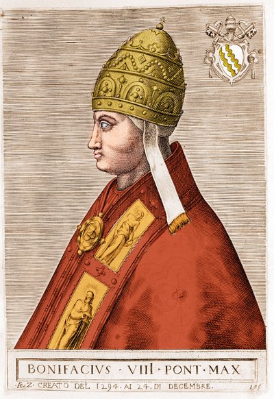 教皇ボニファティウス8世の肖像（Benedetto Caetani dit Boniface VIII 作： Unknown artist