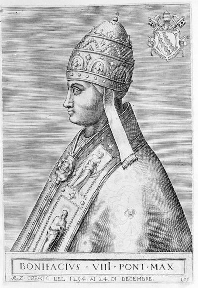 教皇ボニファティウス8世の肖像（Benedetto Caetani dit Boniface VIII 作： Unknown artist