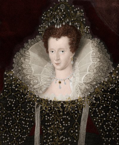 イングランド女王エリザベス・アイア（エリザベス）の肖像（1533-1603年） Elizabeth I 作： Unknown artist
