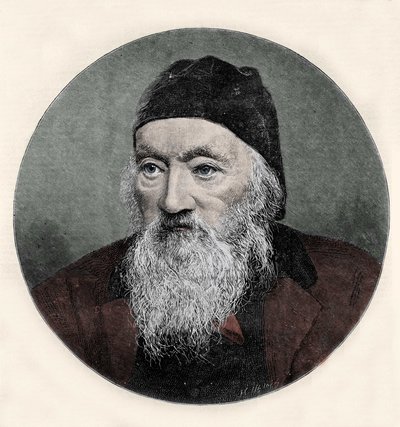 イギリスの博物学者、リチャード・オーウェン（1810-1890）の肖像。 作： Unknown artist