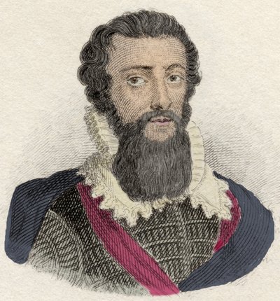 Robert Devereux, Count of Essex (1566-1601) イングランドの将軍で、Elisabeth Iereのお気に入り。19世紀のエングレーヴィング。 作： Unknown artist
