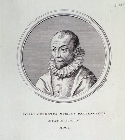 Scipione Cerretoの肖像（彫刻 作： Unknown artist