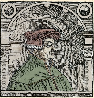 スイスの宗教改革者、ウルリッヒ・ツヴィングリ（1484-1531）の肖像。 作： Unknown artist