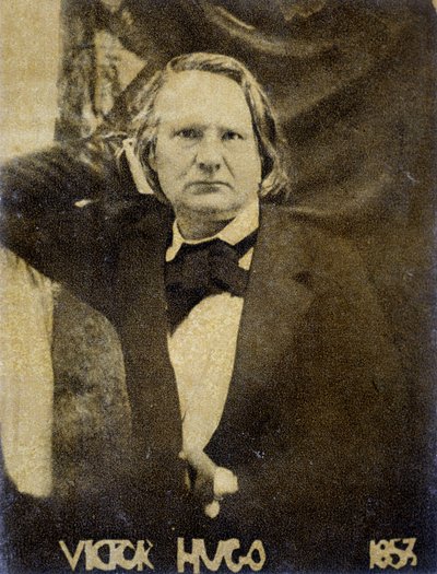 1853年のヴィクトル・ユゴーの肖像 作： Unknown artist