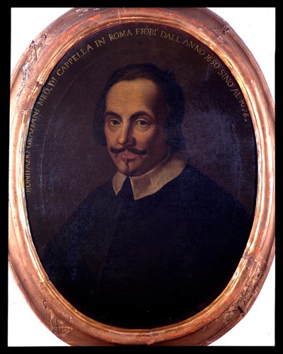 イタリアの作曲家ボニファツィオ・グラツィアーニ（1604/1605-1664）の肖像 無名の絵画。18世紀ボローニャ、Civico museo Museo Museo Bibliografico 作： Unknown artist
