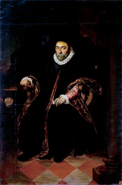 ジェネスのドージェの肖像 Prospero Centurione Fattinanti (ca. 1510-1581) 無名の絵画 16世紀 Sun.206x136 cm Chiavari, Palazzo Rocca, collezione Torriglia 作： Unknown artist