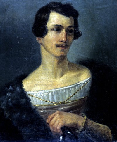 Vincenzo Bellini（1801 - 1835）の『La Norma』に登場するイタリア人テノール歌手Domenico Donzelli（1790 - 1873）の肖像。無名の絵画、ミラノ・スカラ座博物館蔵。 作： Unknown artist