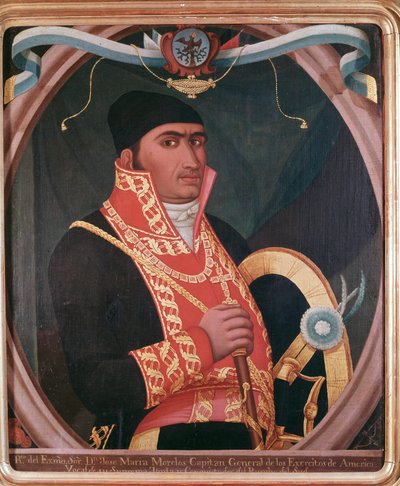 メキシコの愛国者マリア・モレロス（1765-1815）の肖像 無名の絵画 - 19世紀 メキシコシティ、国立歴史博物館、シャトー・デ・チャプルテペック 作： Unknown artist