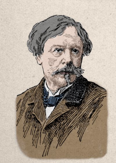 作家エドモン・ド・ゴンクール（1822-1896）の肖像 19世紀 作： Unknown artist