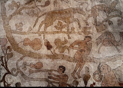 アレキサンダー大王の功績を象徴する架空のインドの動物相の表現 作： Unknown artist