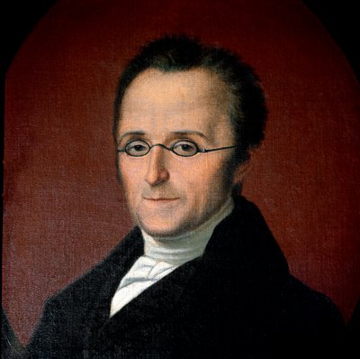 リソルジメント。「イタリアの愛国者シルヴィオ・ペリコ（1789-1854）の肖像」 19世紀の無名の絵画 サルッツォ、カーサ・カヴァッサ美術館 作： Unknown artist