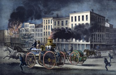 アメリカの消防士の日常風景 作： Unknown artist