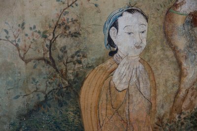 中国の日常風景、中国風壁紙の細部、中国風キャビネット、狩猟住居、フィリッポ・フヴァラ（1678-1736）作、イタリア・ピエモンテ州ストゥピニージ市 作： Unknown artist