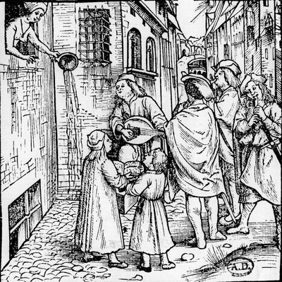 セレナーデ・エストゥディアンティーヌ（音楽家たち）、ベール、1500年頃 - 彫刻、Bibl. 作： Unknown artist