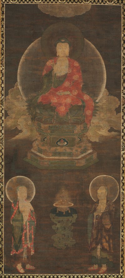 釈迦三尊：文殊菩薩立仏（仏） 作： Unknown artist