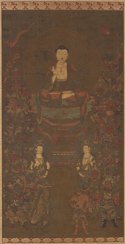 釈迦と十六福神 作： Unknown artist