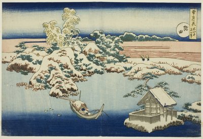 隅田川の雪、シリーズ「雪・月・花」より 作： Unknown artist